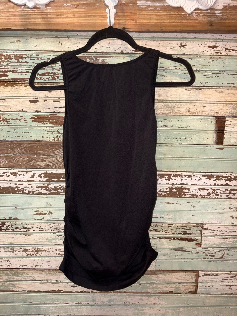 BeMaternity Black Maternity Tank Top - Picture 2 of 3